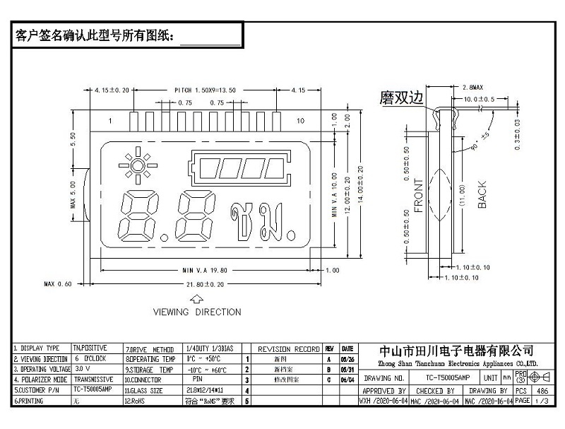 釣魚(yú)頭燈LCD液晶屏